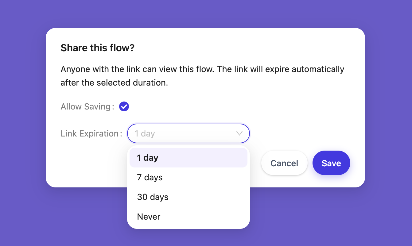 Share instantly by link